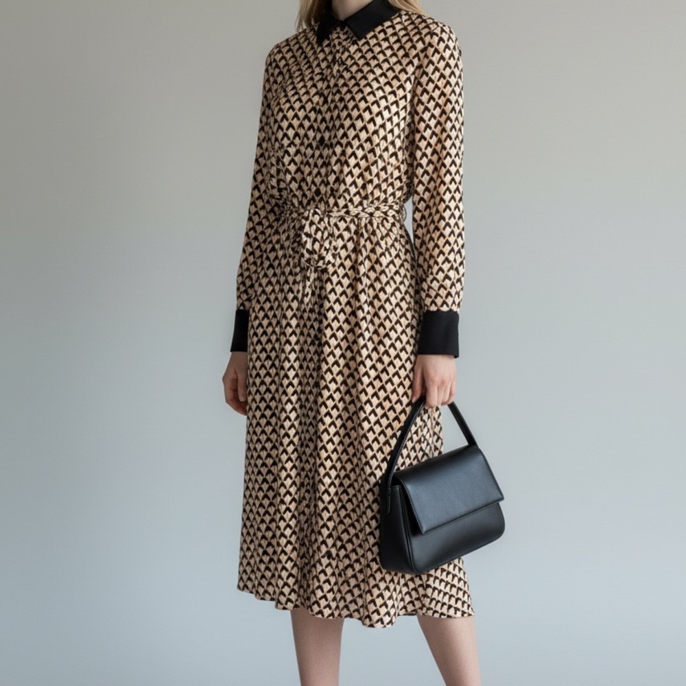 Who What Wear -Geometric Patterned Dress - Picture 3 of 9